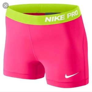 nike pro spandex shorts